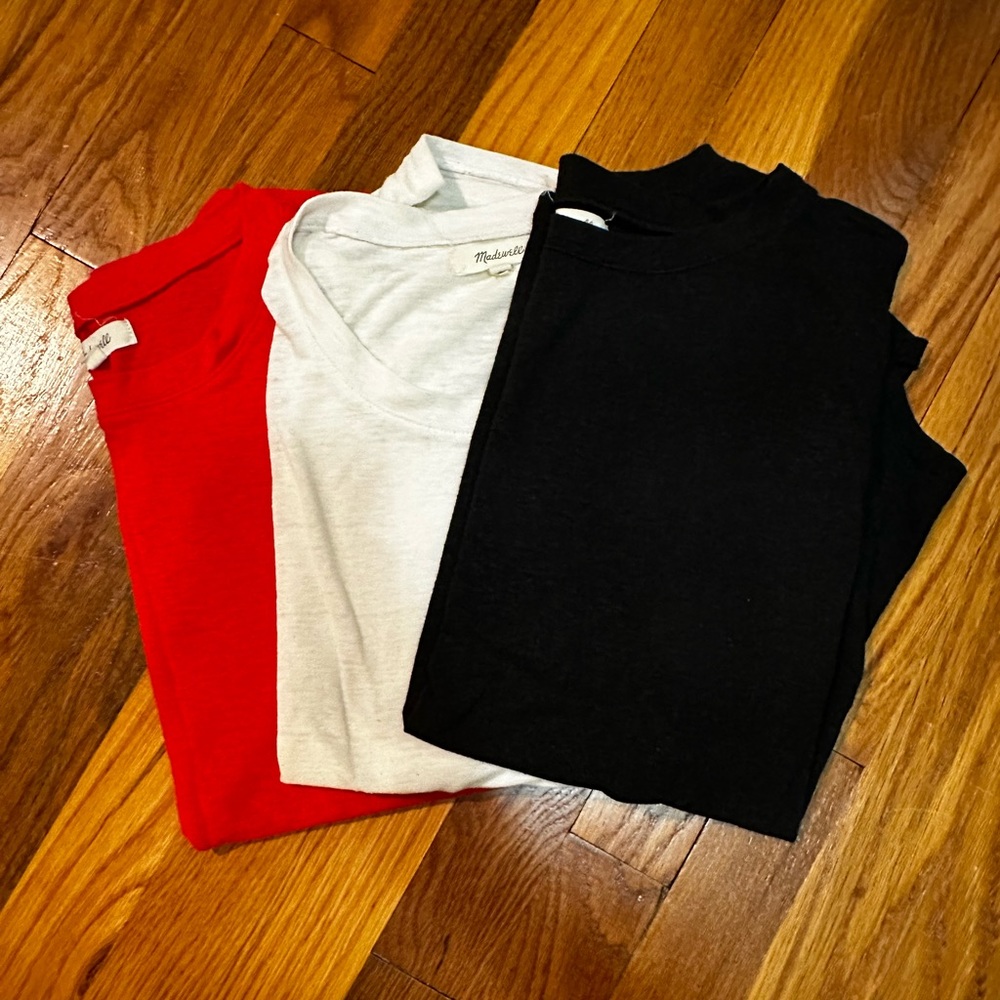 Bundle of 3 Madewell Linen Tees